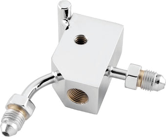 compare product Twin Power Chrome Brake Tee 90 Degree Male AN3 W 1/8 NPT Port Custom
