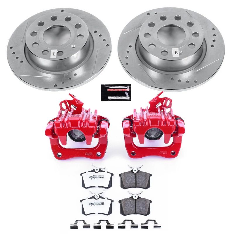 Power Stop 10 - 13 Audi A3 Rear Z26 Street Warrior Brake Kit w/Calipers - My Store
