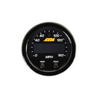 AEM X - Series 0 - 160 MPH Black Bezel w/ Black Face GPS Speedometer Gauge - My Store