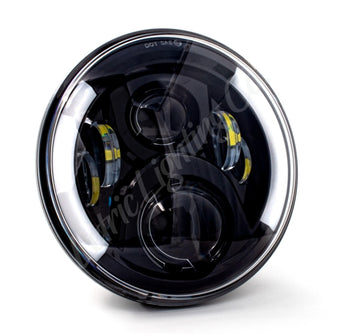 compare product Letric Lighting 7in Integrated W/Switchbacks Turn Signal Black