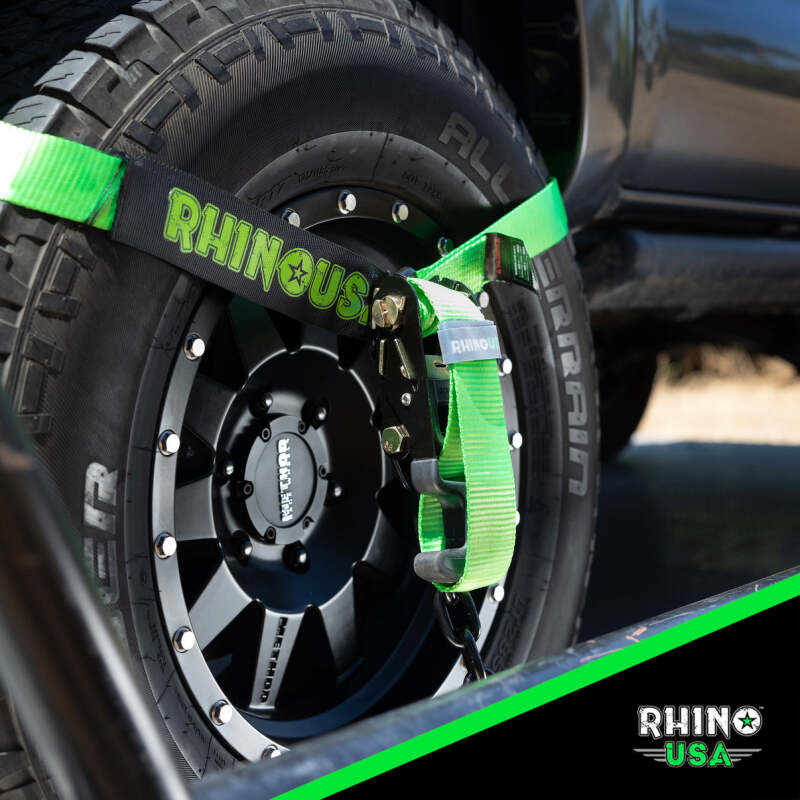 Rhino USA Lasso Straps; Basket Straps - Black - My Store