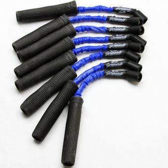 compare product Granatelli 14-23 GM L83 5.3L/L86 6.2L Hi-Perf Coil-Near-Plug Wire Conn Kit w/Blue Jacket/Blk Sleeve
