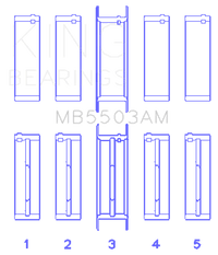 King Engine Bearings Ford V8 351ci 5.8L 16v Crankshaft Main Bearing Set (Set of 5) - My Store