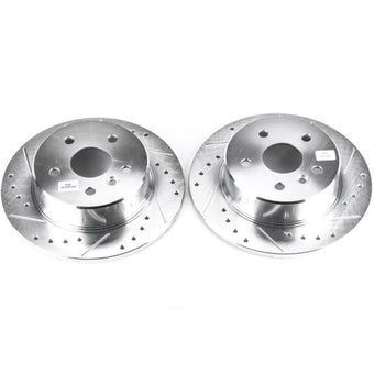 compare product Power Stop 00-04 Toyota Avalon Rear Evolution Drilled & Slotted Rotors - Pair