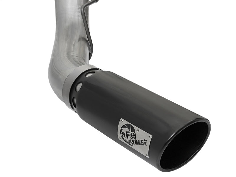 aFe Large Bore - HD 5in DPF Back 409 SS Exhaust System w/Black Tip 2017 Ford Diesel Trucks V8 6.7L(td) - My Store