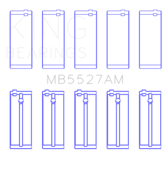 compare product King Engine Bearings Toyota 4A-Fe/5A-Fe/7A-Fe (Size +0.75mm) Main Bearing Set
