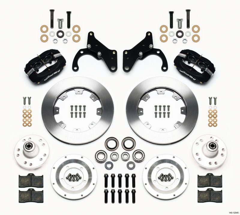 Wilwood Forged Dynalite Front Kit 12.19in 69 - 70 Impala Drum/Disc 69 - 82 Vette - My Store