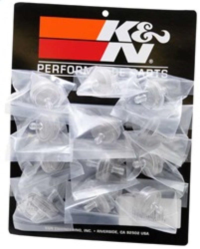 K&N Stainless Mesh Fuel Filter 12in LN Gas Filter .25in FLG 1.75in L - My Store