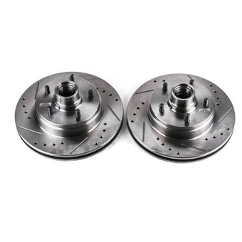 compare product Power Stop 91-96 Buick Roadmaster Front Evolution Drilled & Slotted Rotors - Pair
