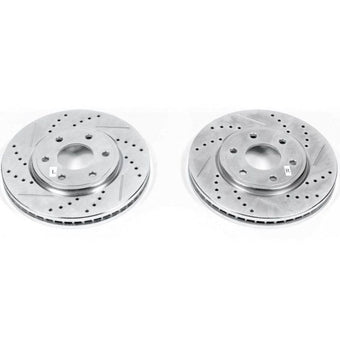 compare product Power Stop 05-19 Nissan Frontier Front Evolution Drilled & Slotted Rotors - Pair