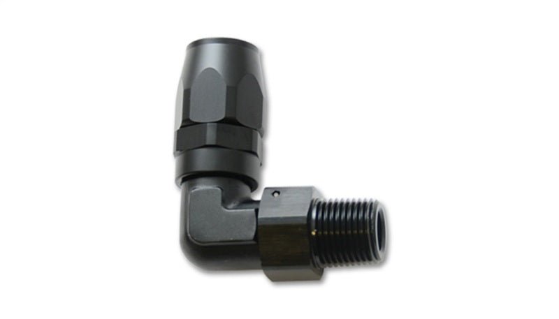 Vibrant Male NPT 90 Degree Hose End Fitting - 8AN - 1/4 NPT - My Store