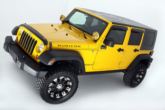 compare product AVS 07-18 Jeep Wrangler Unlimited Ventvisor Outside Mount Window Deflectors 4pc - Smoke
