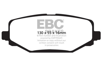 compare product EBC 12+ Chrysler Town & Country 3.6 Greenstuff Rear Brake Pads