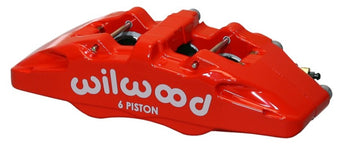 compare product Wilwood Caliper-Forged Dynapro 6 5.25in Mount-Red-R/H 1.62/1.38in/1.38in Pistons 1.10in Disc