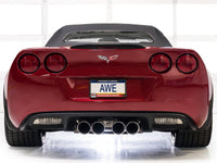 AWE Tuning 09 - 13 Chevrolet Corvette 6.2L Touring Edition Axle - Back Exhaust w/ Chrome Silver Tips - My Store