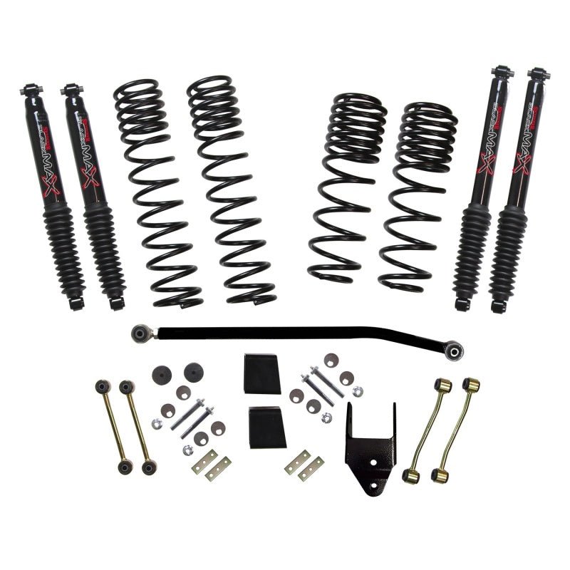 Skyjacker 2020 Jeep JL 4WD Rub Diesel 3.5 - 4in Dual Rate Long Travel Sus Lift Kit w/Blk Max Shocks - My Store