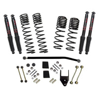 Skyjacker 2020 Jeep JL 4WD Rub Diesel 3.5 - 4in Dual Rate Long Travel Sus Lift Kit w/Blk Max Shocks - My Store