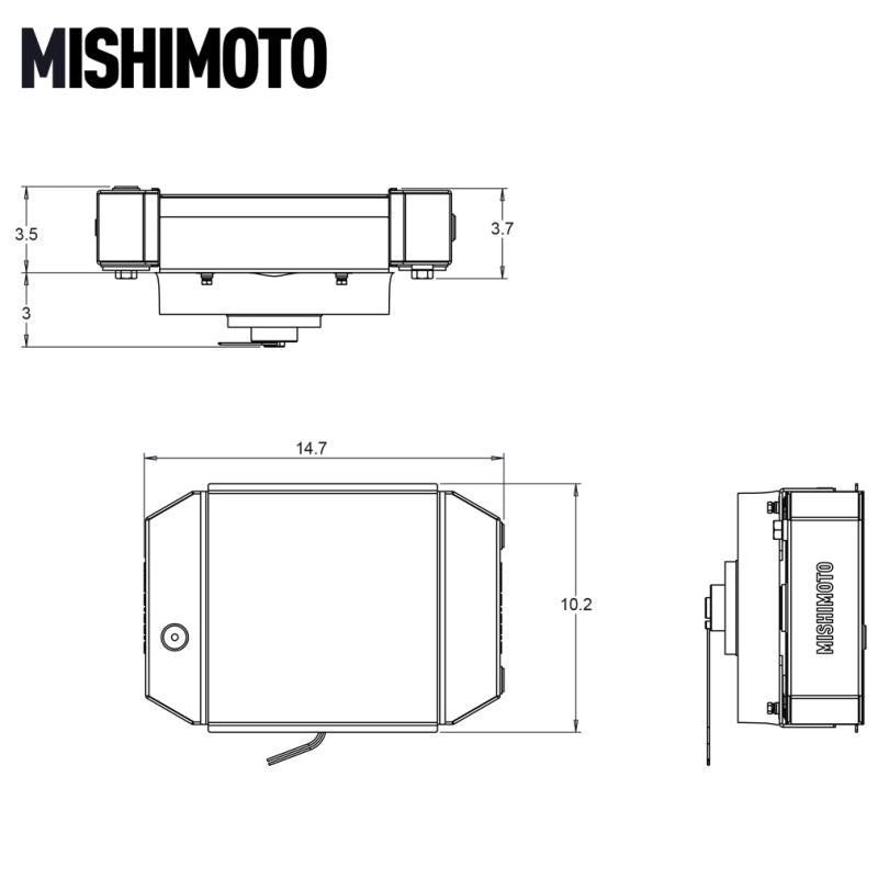 Mishimoto Universal Drag Race Performance Aluminum Radiator - Natural - My Store