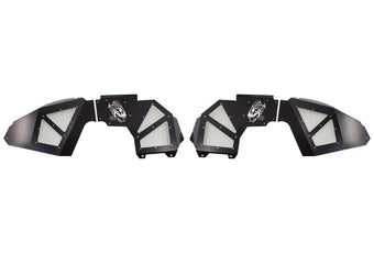 compare product Fishbone Offroad 2018+ Jeep Wrangler JL Front Pair Aluminum - Black Powdercoat Inner Fenders