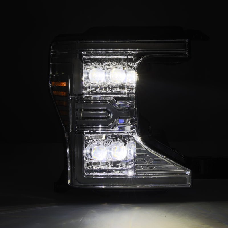 AlphaRex 20 - 22 Ford F - 250/350/450/550 SD NOVA - Series LED Proj Headlights Chrome w/SS & SBDRL - My Store