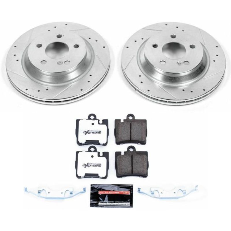 Power Stop 00 - 02 Mercedes - Benz S430 Rear Z26 Street Warrior Brake Kit - My Store