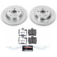 Power Stop 00 - 03 Mercedes - Benz CL500 Rear Z26 Street Warrior Brake Kit - My Store