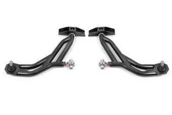 compare product BMR 10-14 Ford Mustang Adj. Lower A-Arms Delrin/Rod End w/ 19mm STD. Ball Joint - Black Hammertone