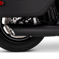 Vance & Hines 2025+ HD Softail Twin Slash 4in Round Black Slip - On Exhaust - My Store