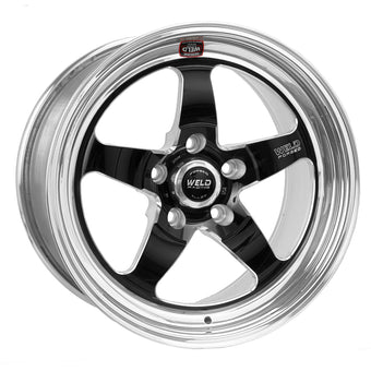 compare product Weld S71 18x11 / 5x4.75 BP / 6.1in. BS Black Wheel (High Pad) - Non-Beadlock