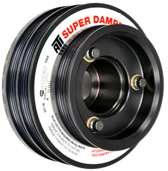 compare product ATI Damper - 5.67in - Alum - (2) 4 Grv - Nissan RB26 - R33 34 - 1Pc - w/Power Steering Pulley