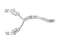 aFe 18 - 20 Audi RS5 Coupe MACH Force - Xp 3in to 2.5in 304 SS Axle - Back Exhaust System - Quad Polish Tips - My Store