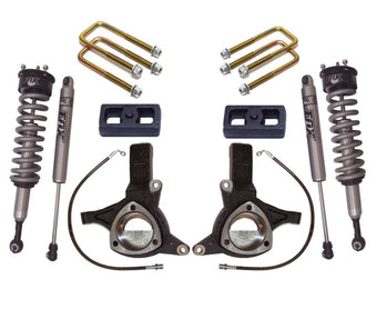 compare product MaxTrac 07-16 GM C1500 2WD w/Cast Steel Susp. 6in/3in Spindle Lift Kit w/FOX Shocks