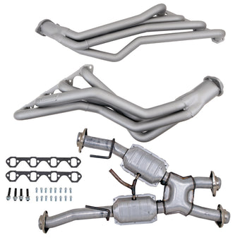 compare product BBK 79-93 Ford Mustang 5.0L 1-5/8 Long Tube Headers w/High Flow Catted X-Pipe (Ti Ceramic)