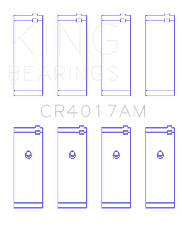 King Engine Bearings Opel 1.8/2.0 X18/20Xe (Size +0.50mm) Connecting Rod Bearing Set - My Store