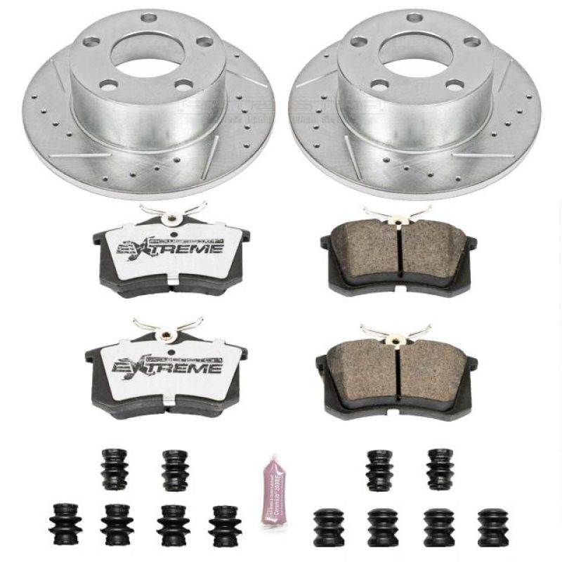 Power Stop 98 - 04 Audi A6 Rear Z26 Street Warrior Brake Kit - My Store