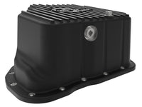 aFe 011 - 16 GM Diesel Trucks V8 - 6.6L LML Engine Oil Pan Black POWER Pro Series w/ Machined Fins - My Store