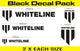 Whiteline Decal Kits 10 Pk Black - My Store