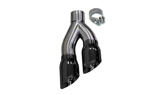 compare product Corsa 1999-2006 Universal Stainless Steel Twin 4.0in Black PVD Pro-Series Tip