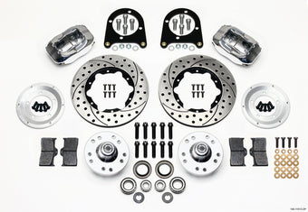 compare product Wilwood Forged Dynalite Front Kit 11.00in Drill-Polished 37-48 Ford Psgr. Car Spindle