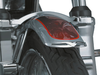 compare product Kuryakyn Fender Tip Front Leading Edge Most Narrow FXST XL Dyna Models Chrome