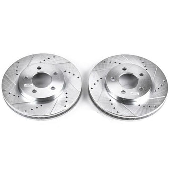 compare product Power Stop 05-10 Ford Mustang Front Evolution Drilled & Slotted Rotors - Pair