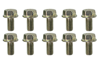 compare product Moroso M8-1.25 x 16mm Non-Serrated Zinc Flange Bolt  - 10 Pack
