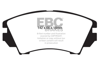 compare product EBC 10+ Chevrolet Equinox 2.4 Greenstuff Front Brake Pads