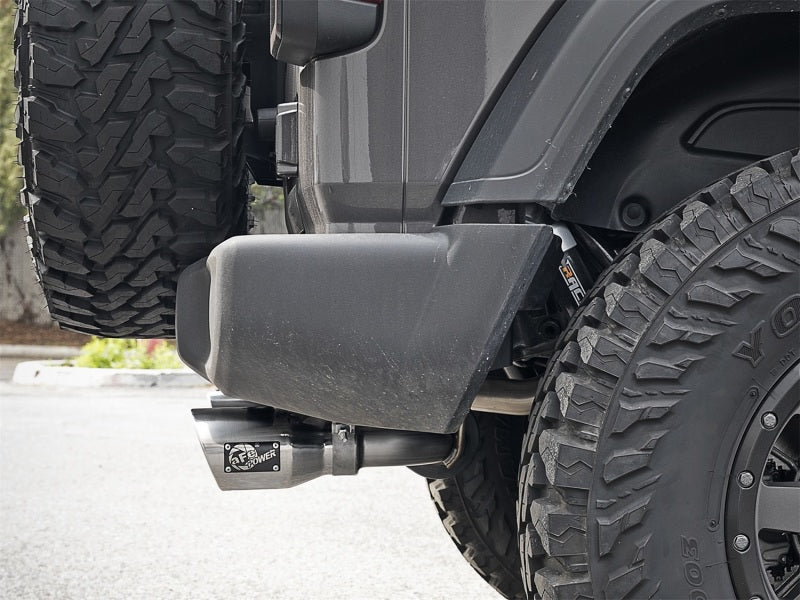 aFe Rebel Series 2.5in 304 SS Cat - Back Exhaust w/ Polished Tips 2018+ Jeep Wrangler (JL) V6 3.6L - My Store