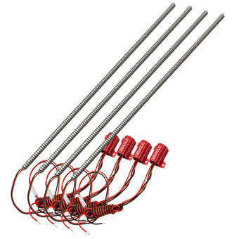 compare product Oracle Dodge Challenger 08-14 Afterburner Center Section (4 pcs) - Red