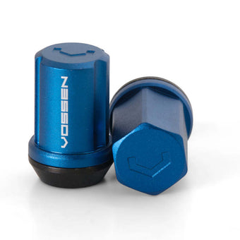 compare product Vossen 35mm Lock Nut - 12x1.25 - 19mm Hex - Cone Seat - Blue (Set of 4)