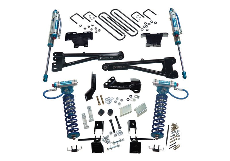 Superlift 17 - 19 Ford F - 250 SD 4WD 4in King Rad. Arm Lift Kit w/King FR Coils & Rear Reservoir Shocks - My Store