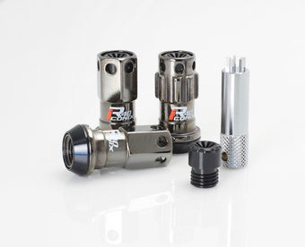 compare product Project Kics 12X1.25 R40 Iconix Classical Lug Nuts w/ Black Plastic Cap - 16+4