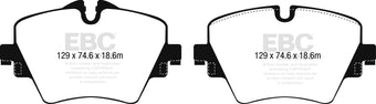 compare product EBC 2017+ Mini Cooper Countryman (F60) 1.5L Turbo Ultimax2 Front Brake Pads