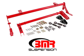 compare product BMR 05-14 S197 Mustang Rear Bolt-On Hollow 35mm Xtreme Anti-Roll Bar Kit (Delrin) - Red